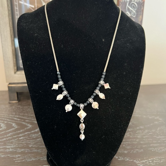 Laura Vann Bezel Set Stone Silver Tone Silver Red Black Blue Costume Jewelry - Picture 2 of 10